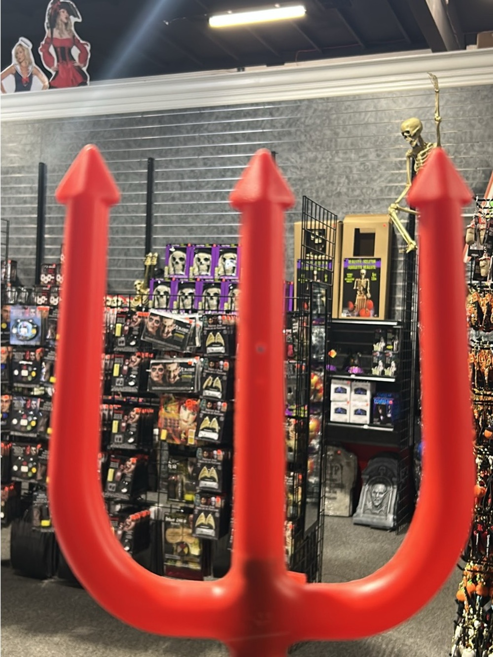 Red Devil Pitchfork Party Prop - Halloween Costume Accessory
